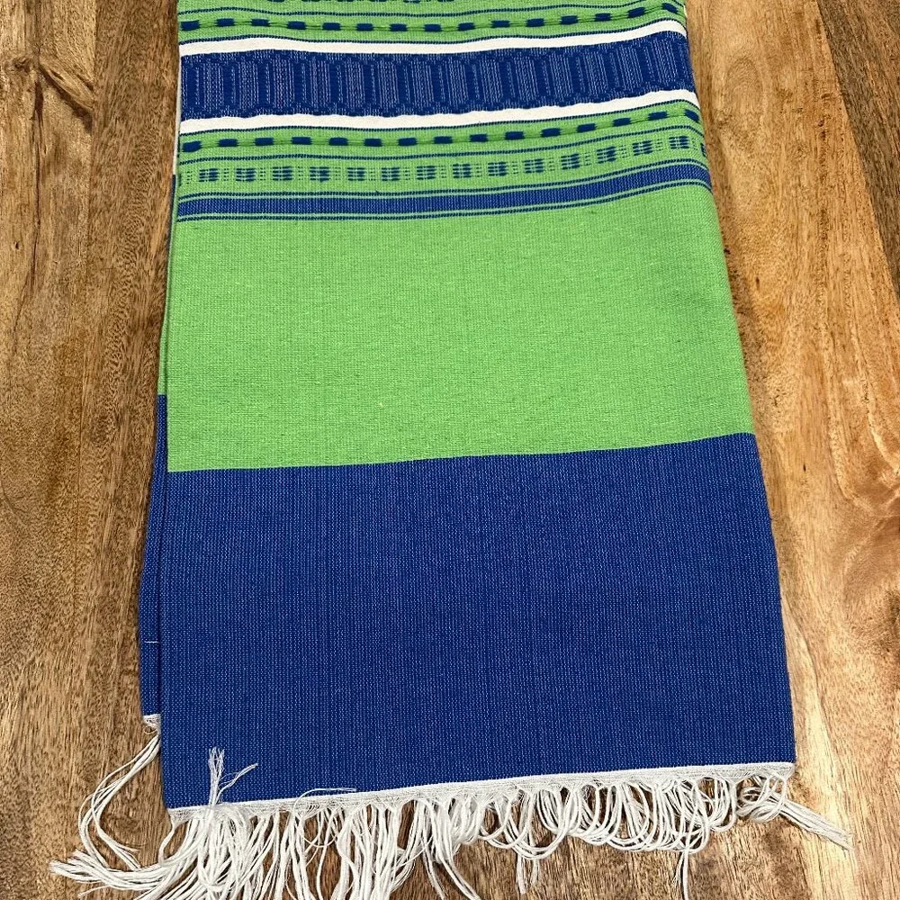 78'' Tablecloth from Oaxaca Mexico made with Handloom fabric. Handmade